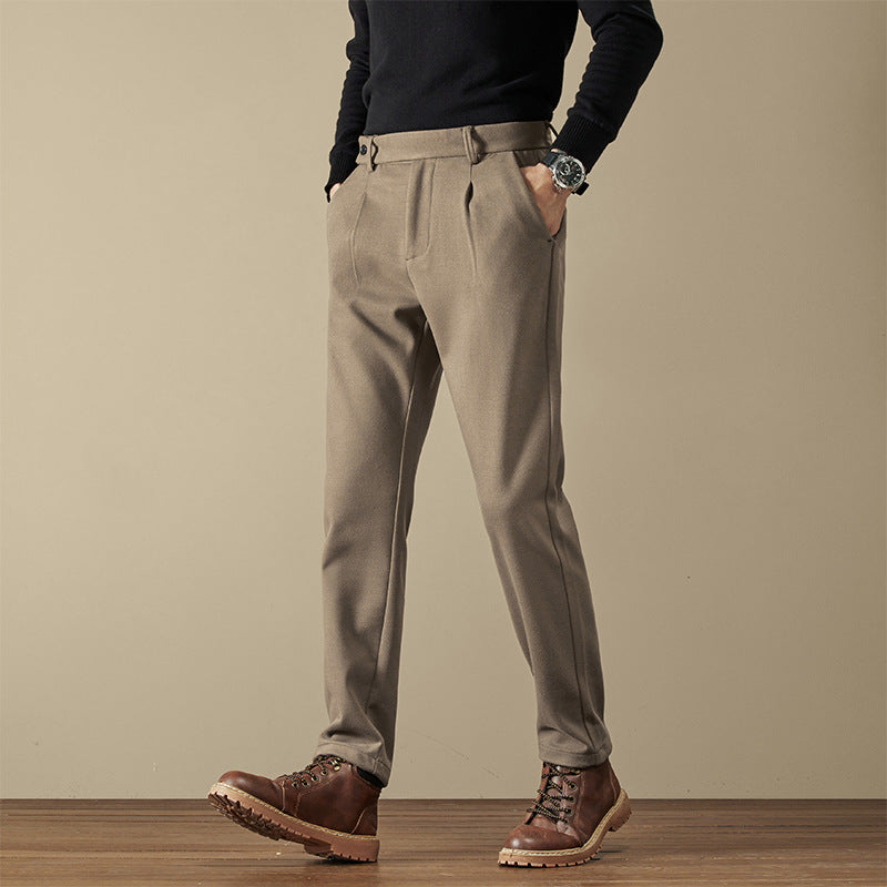 Ethan | Elegant Slim-Fit Wool Blend Trousers 0
