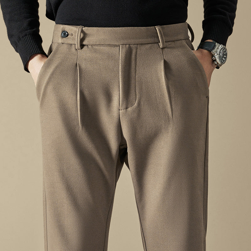 Ethan | Elegant Slim-Fit Wool Blend Trousers 1