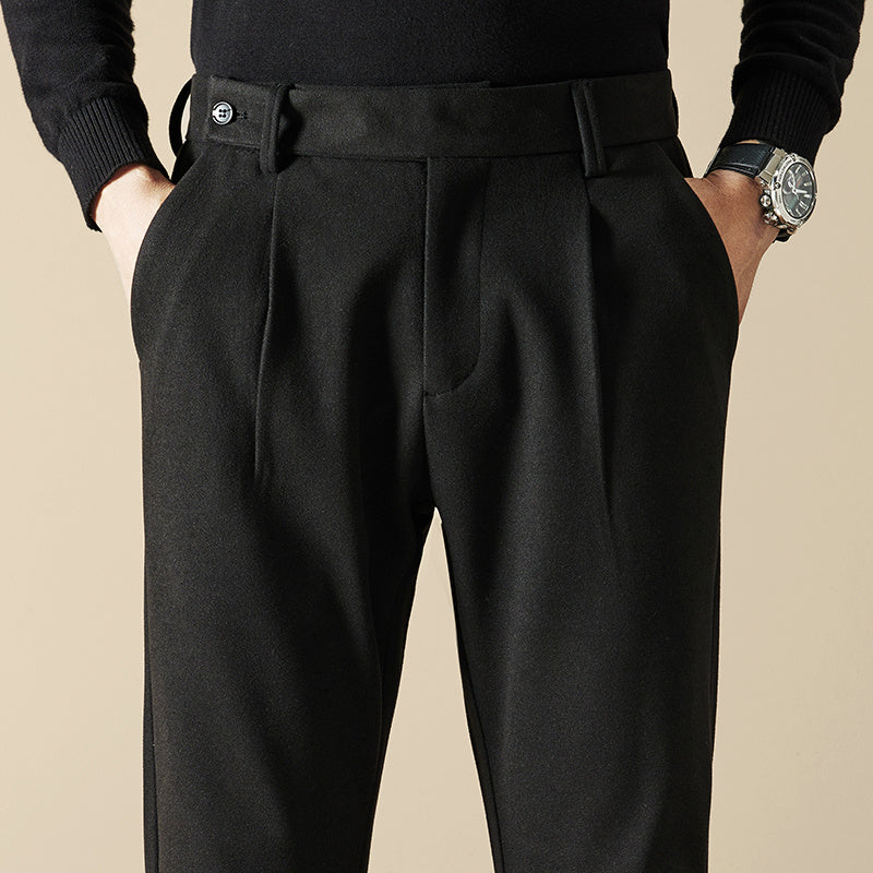 Ethan | Elegant Slim-Fit Wool Blend Trousers 2