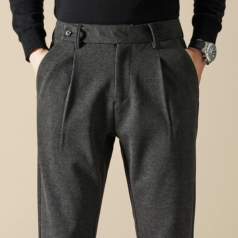 Ethan | Elegant Slim-Fit Wool Blend Trousers 3