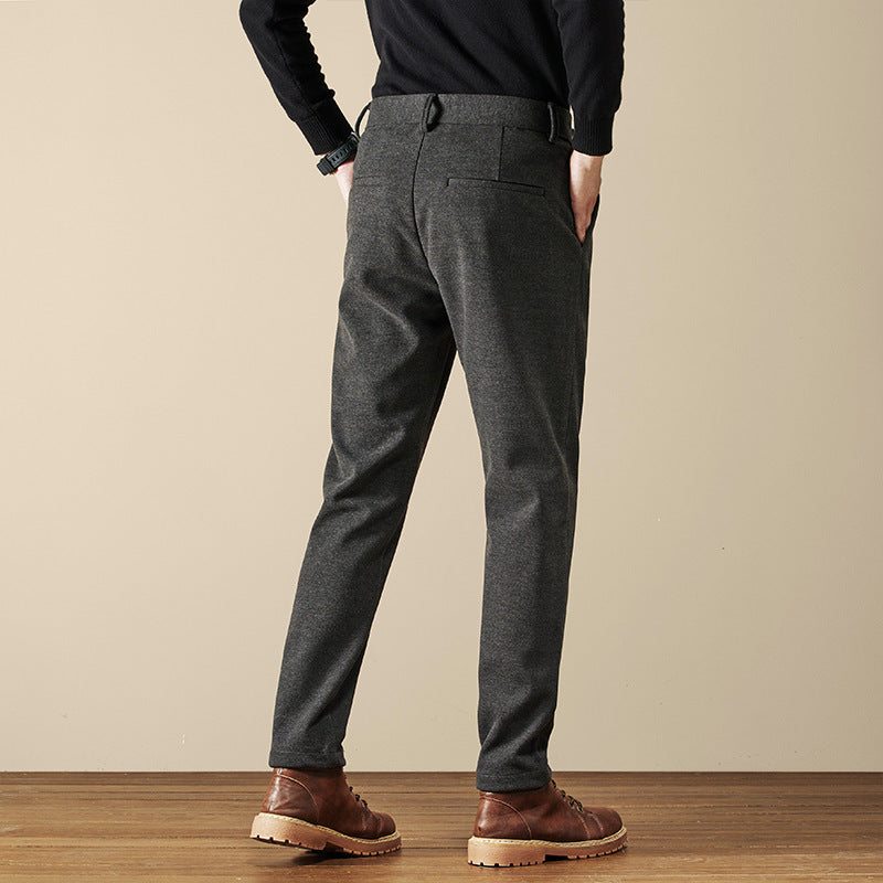 Ethan | Elegant Slim-Fit Wool Blend Trousers 4