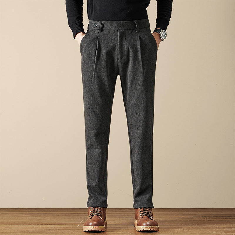 Ethan | Elegant Slim-Fit Wool Blend Trousers 5