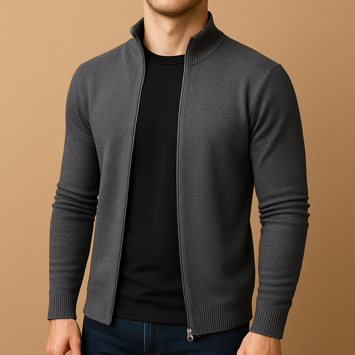 Ethan | Elegant Slim Fit Herrkofta Med Modern Design 0
