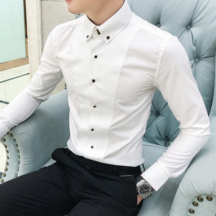 Ethan | Elegant Slim Fit Långärmad Skjorta Med Knappar 0