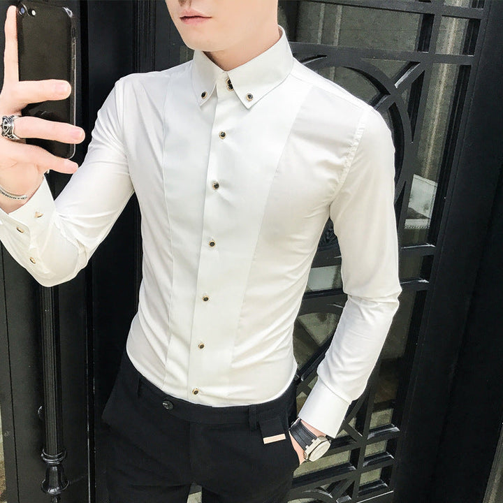 Ethan | Elegant Slim Fit Långärmad Skjorta Med Knappar 1