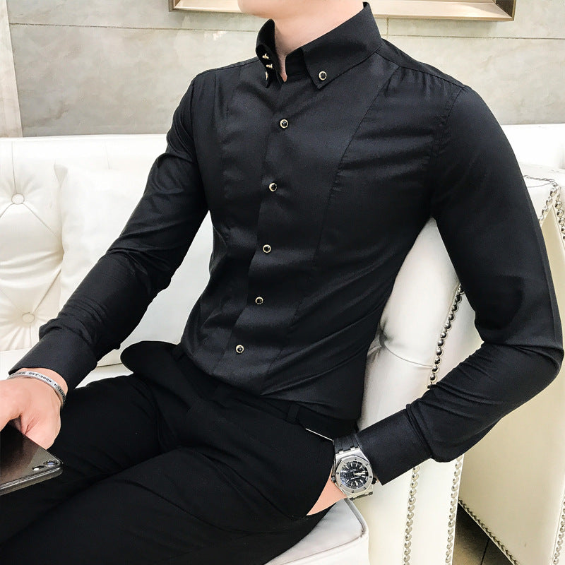 Ethan | Elegant Slim Fit Långärmad Skjorta Med Knappar 2
