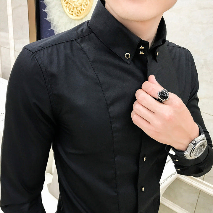 Ethan | Elegant Slim Fit Långärmad Skjorta Med Knappar 3