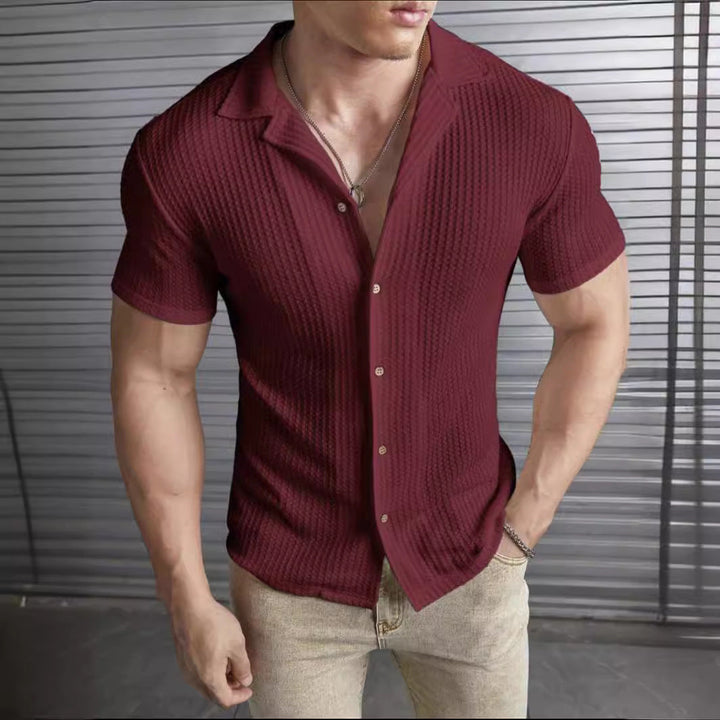 Ethan | Elegant Slim Fit Skjorta för Varmt Väder 1