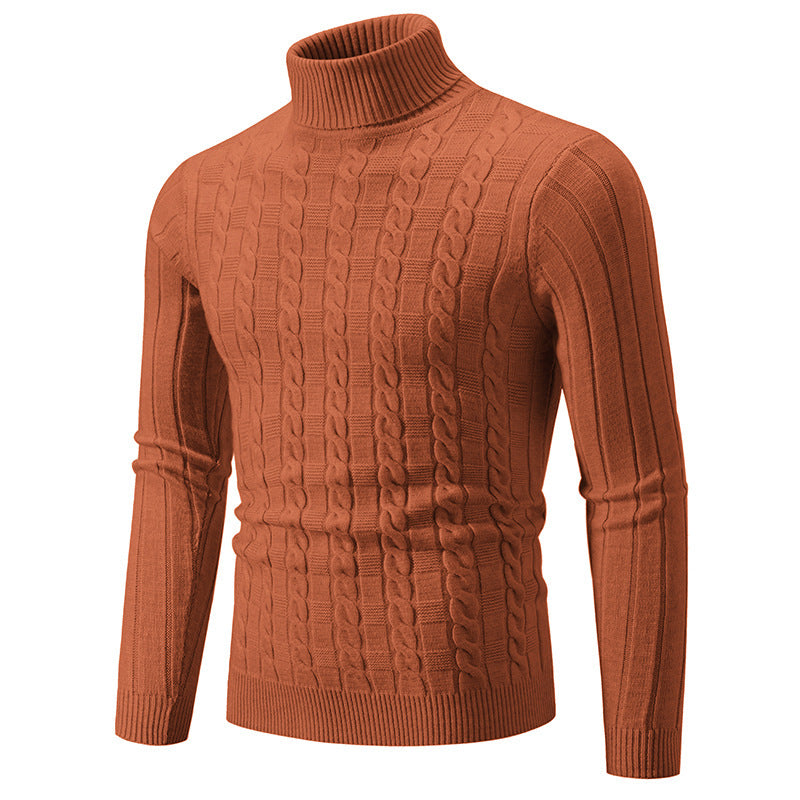 Ethan | Elegant Slim Fit Stickad Polotröja med Twistmönster 2