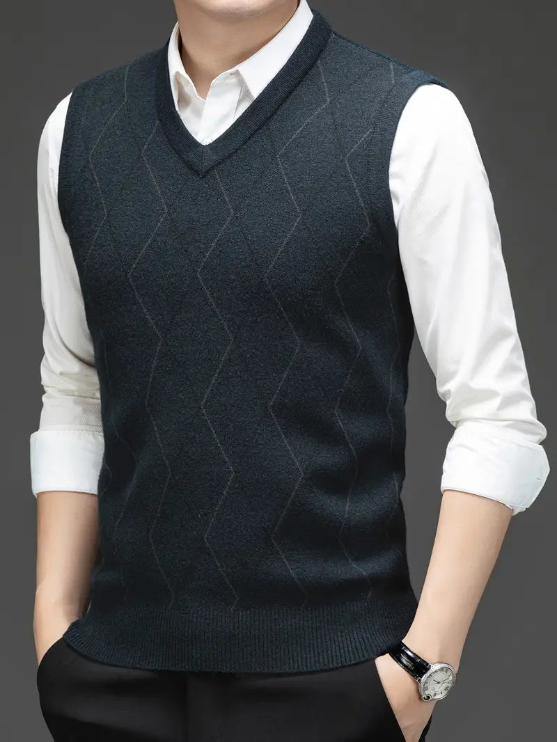 Ethan | Elegant Slim Fit Stickad Väst 7