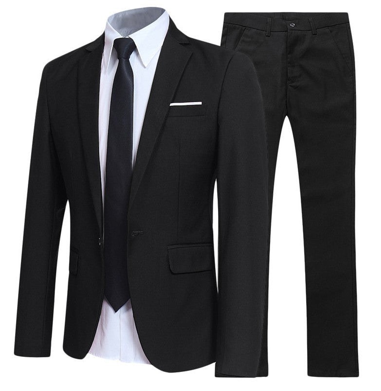 Ethan | Elegant Slim Fit Två Delars Herrkostym 0
