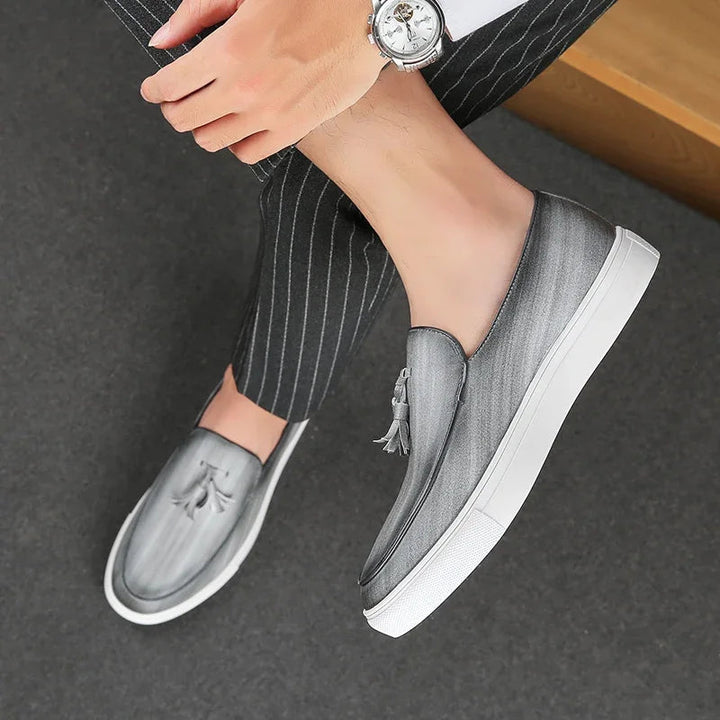 Ethan | Elegant Slip-On Herrloafers Med Tofsdetaljer 3