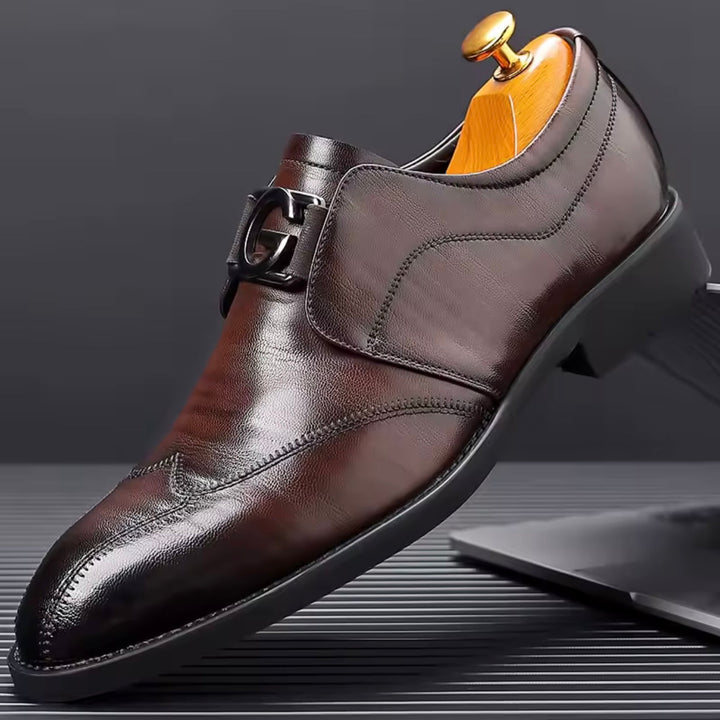 Ethan | Elegant Vadderad Monk Strap-sko för Herr med Stil 0
