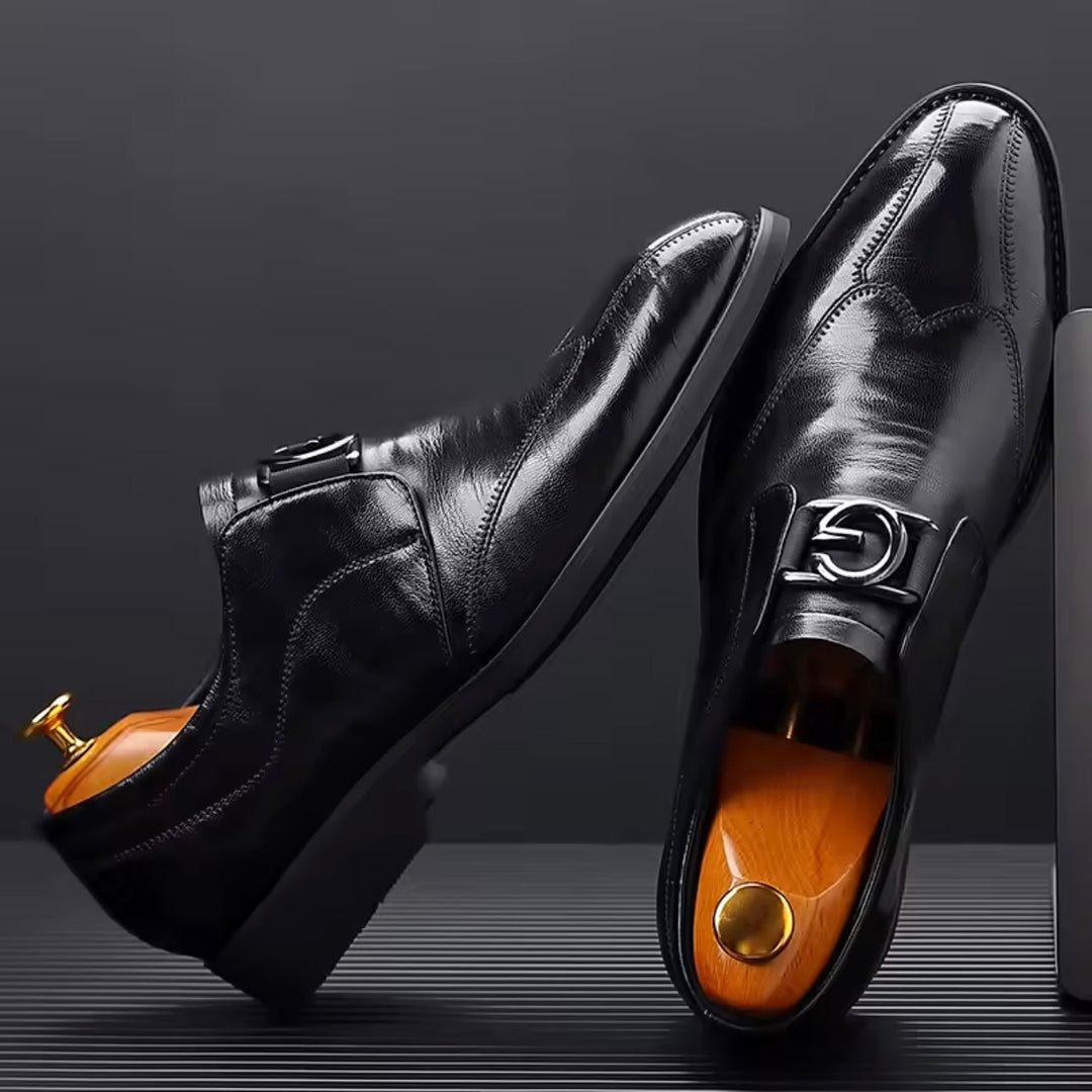 Ethan | Elegant Vadderad Monk Strap-sko för Herr med Stil 1