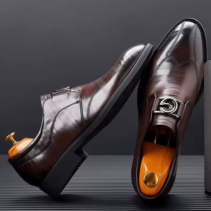 Ethan | Elegant Vadderad Monk Strap-sko för Herr med Stil 3