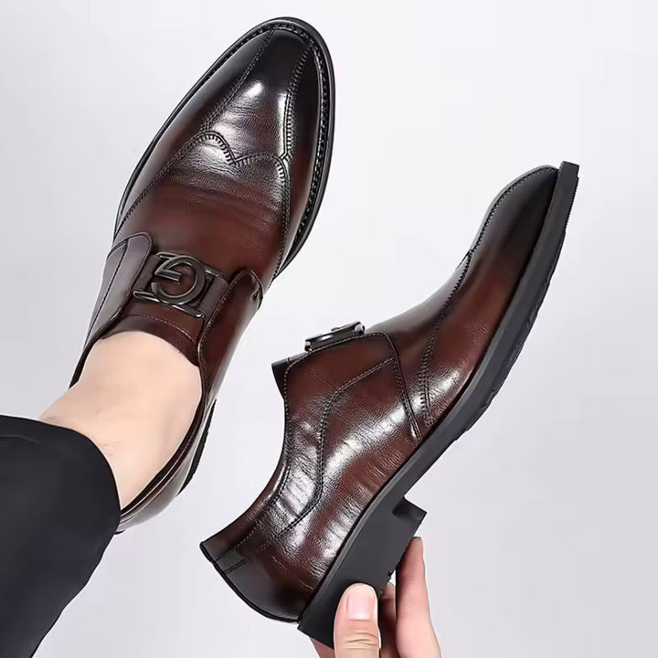 Ethan | Elegant Vadderad Monk Strap-sko för Herr med Stil 7