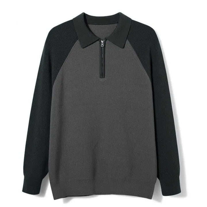 Ethan | Elegant Zip-Up Cardigan med Polo-Krage för Professionella Tillfällen 8