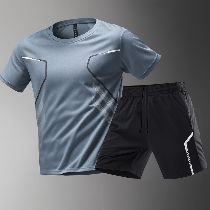 Ethan | Ergonomiskt Träningsset med Ventilerande T-shirt och Lätta Shorts 0