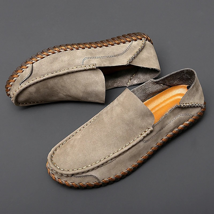Ethan | Handbearbetade Halkfria Herrloafers 0
