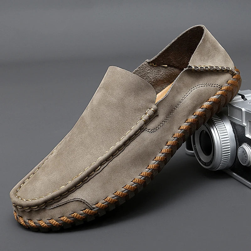 Ethan | Handbearbetade Halkfria Herrloafers 1