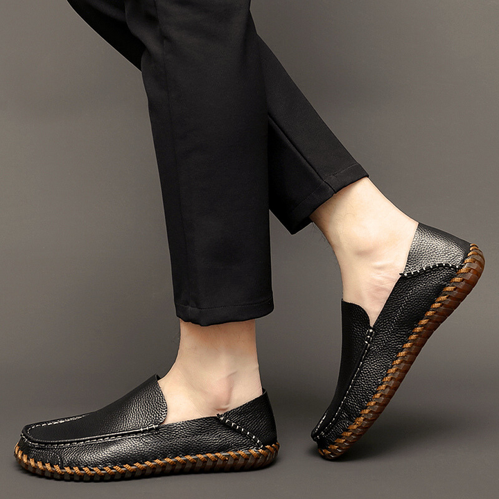Ethan | Handbearbetade Halkfria Herrloafers 2