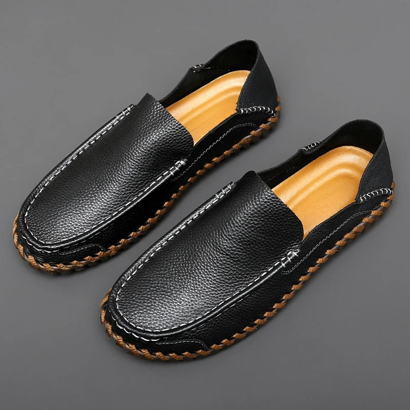 Ethan | Handbearbetade Halkfria Herrloafers 3