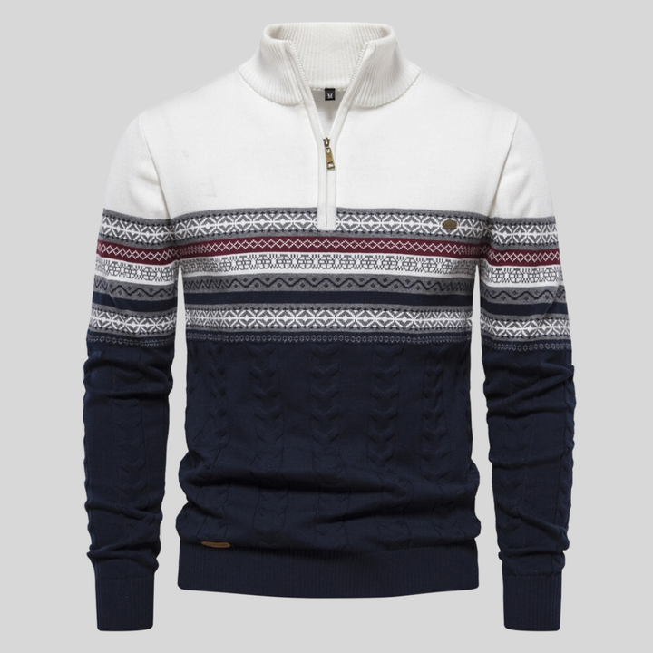 Ethan | Klassisk Långärmad Crew Neck Pullover 1