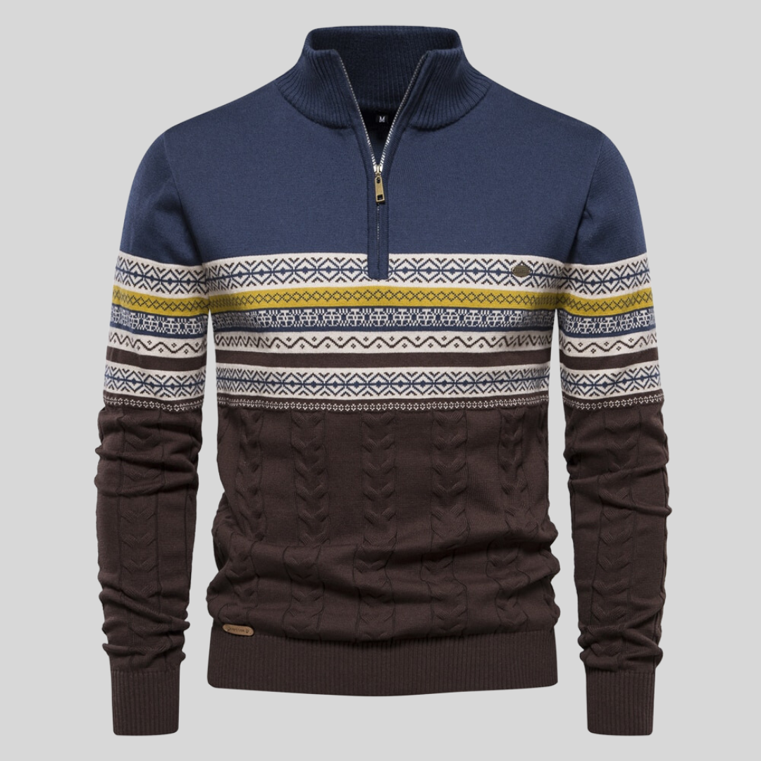 Ethan | Klassisk Långärmad Crew Neck Pullover 2