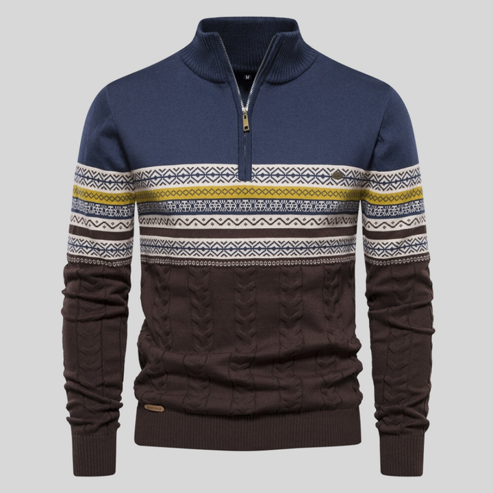 Ethan | Klassisk Långärmad Crew Neck Pullover 2