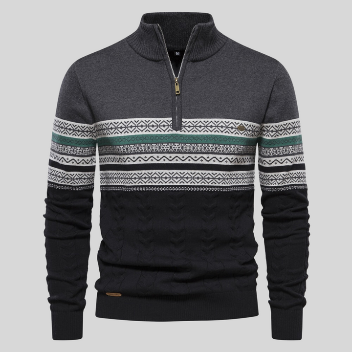 Ethan | Klassisk Långärmad Crew Neck Pullover 3