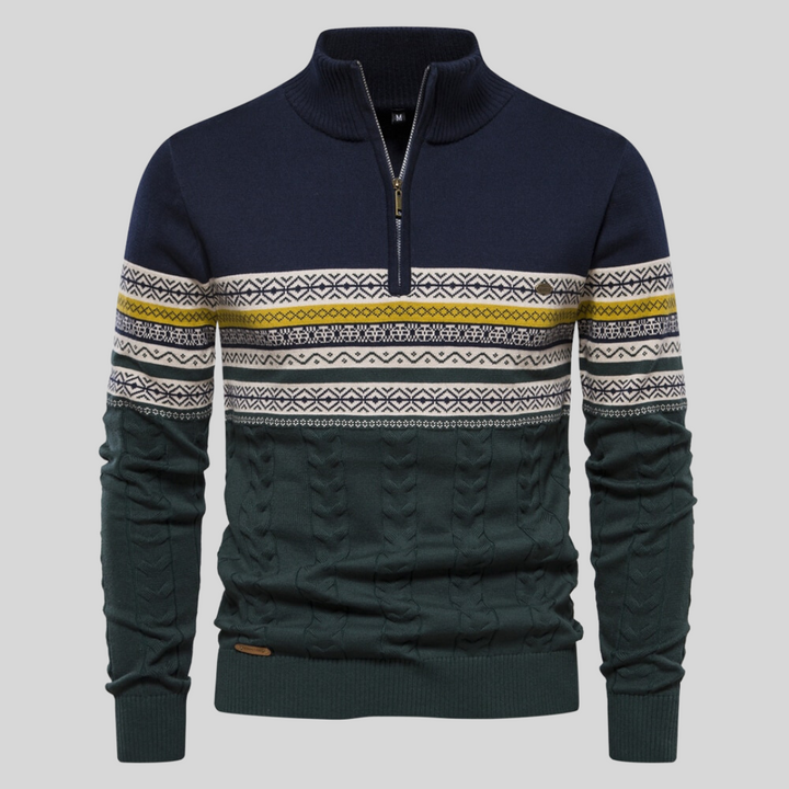 Ethan | Klassisk Långärmad Crew Neck Pullover 4