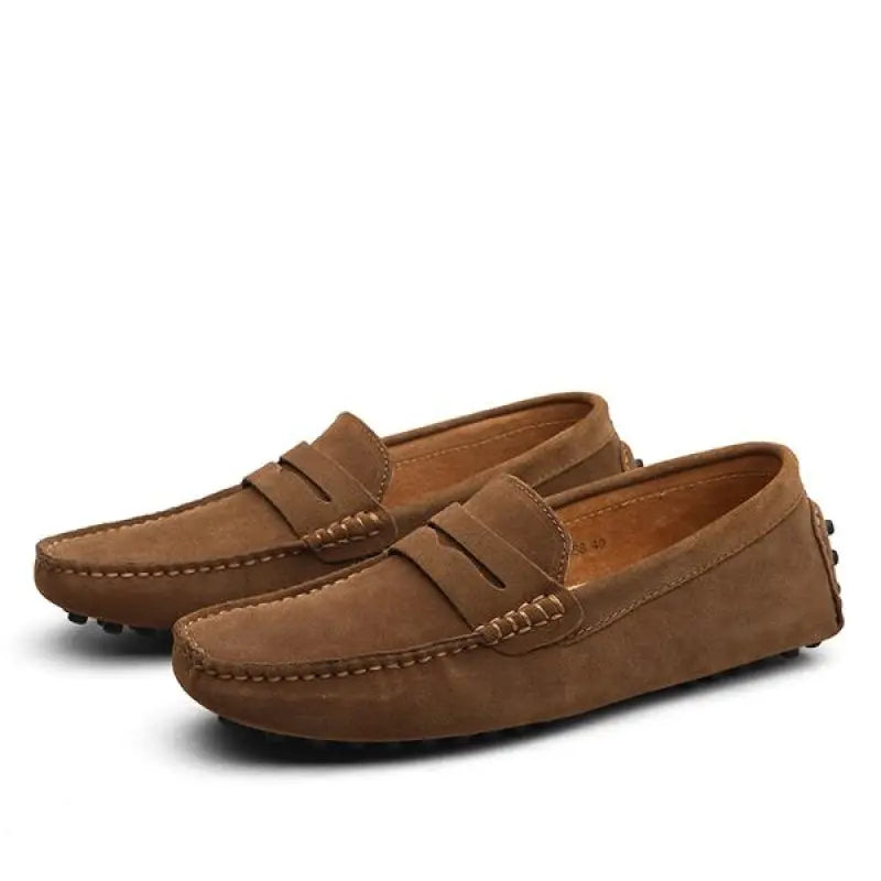 Ethan | Klassiska Bekväma Herrloafers med Gummisula 0