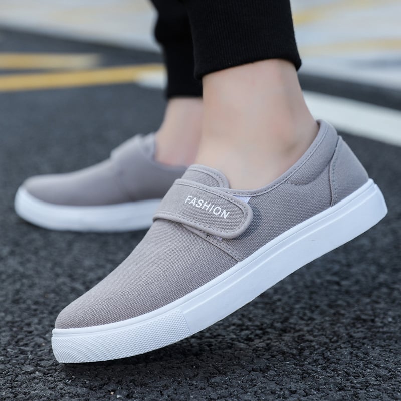 Ethan | Låga Herrsneakers med Kardborreband och Platt Sula 6