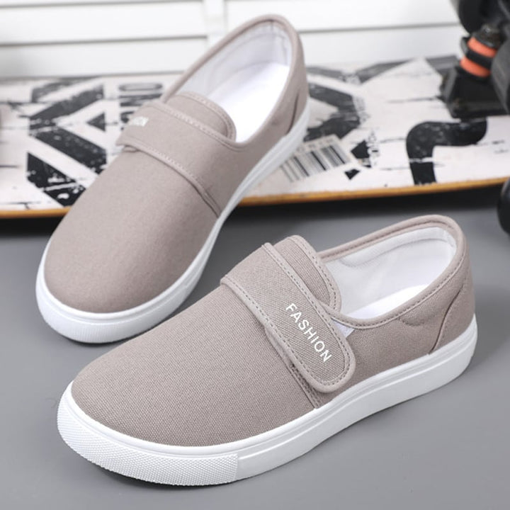 Ethan | Låga Herrsneakers med Kardborreband och Platt Sula 7