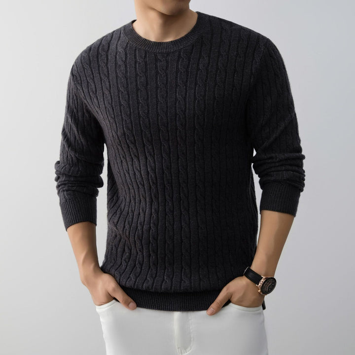 Ethan | Långärmad Jacquard Pullover med Lös Passform 2