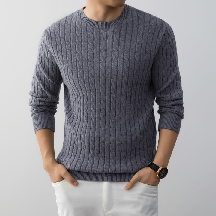 Ethan | Långärmad Jacquard Pullover med Lös Passform 3