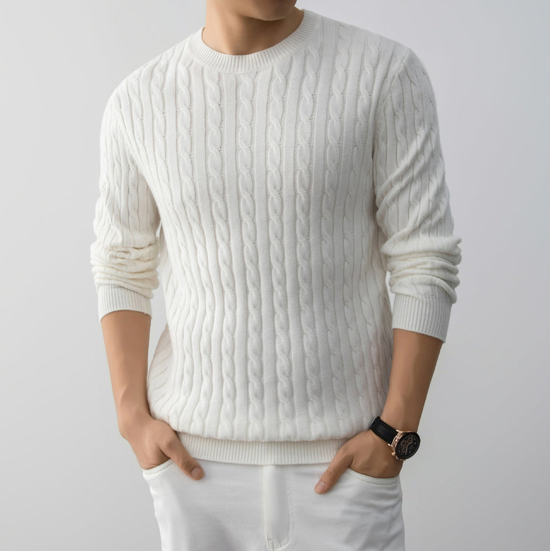 Ethan | Långärmad Jacquard Pullover med Lös Passform 6