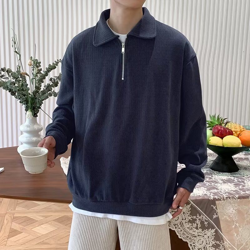 Ethan | Långärmad Zippertröja med Rak Passform 2