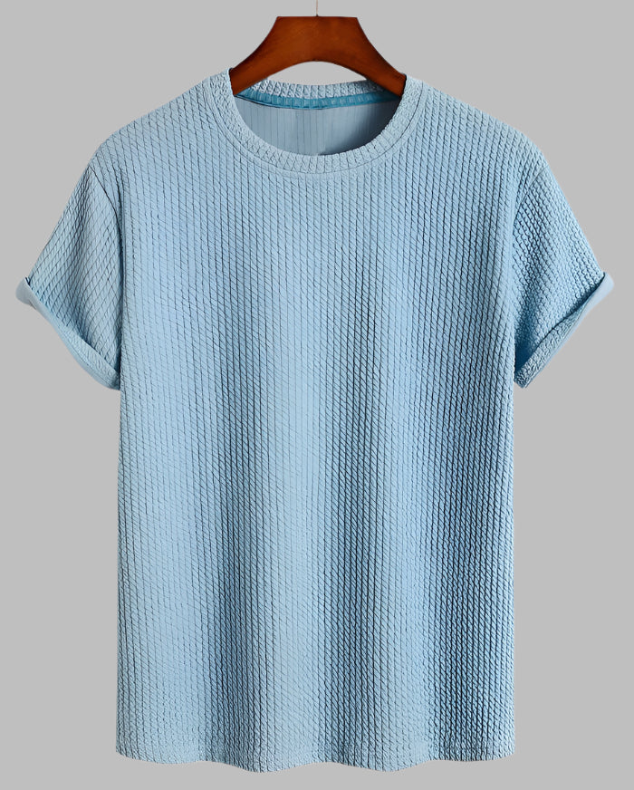 Ethan | Lätt Andningsbar Tränings T-Shirt Herr Med Rund Hals 2