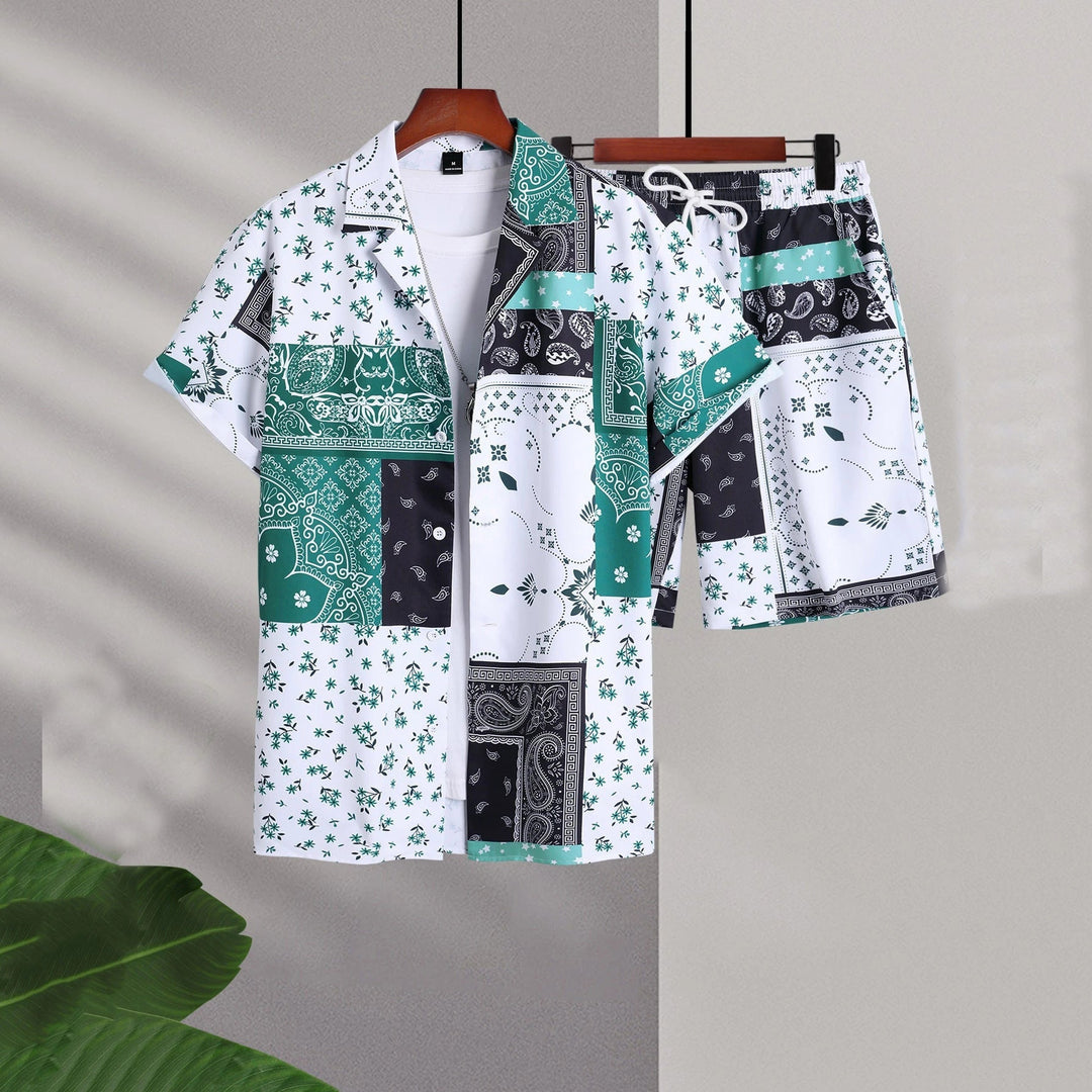 Ethan | Lätt Kortärmad Kofta och Shorts Set 1