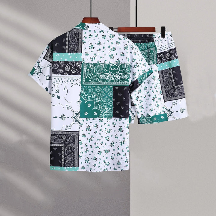 Ethan | Lätt Kortärmad Kofta och Shorts Set 4