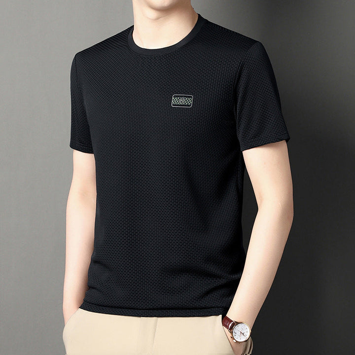 Ethan | Lätt Sommar T-shirt med Jacquardmönster 5