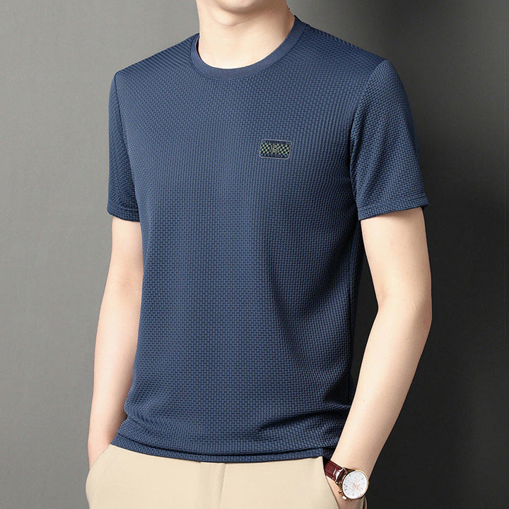Ethan | Lätt Sommar T-shirt med Jacquardmönster 6