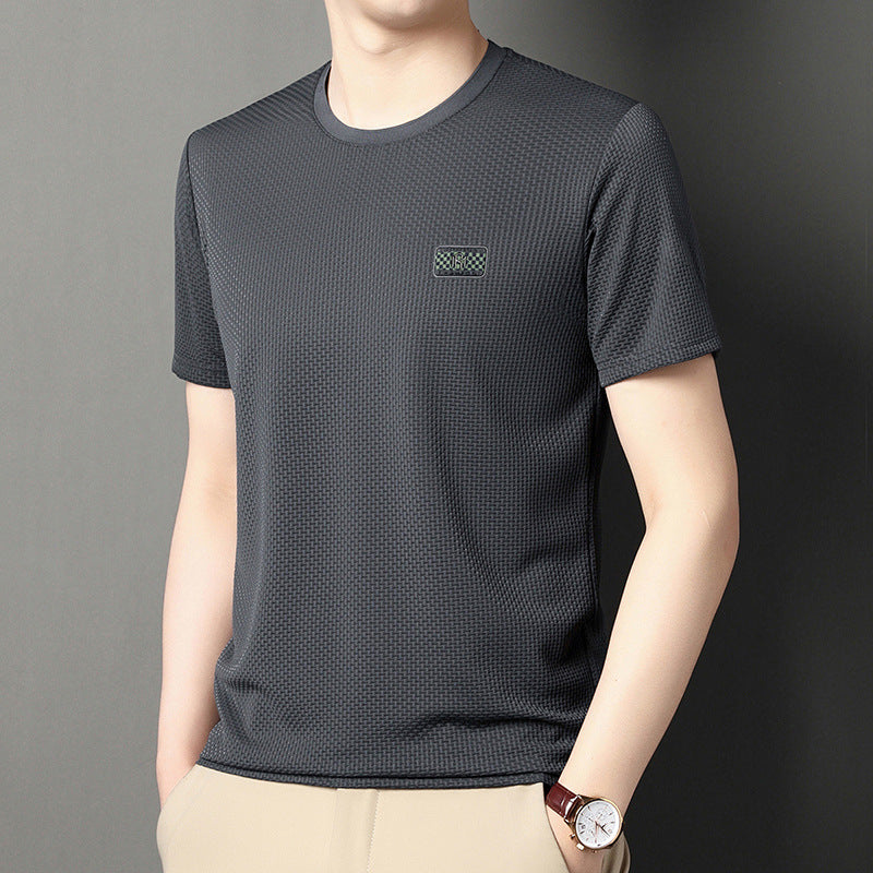 Ethan | Lätt Sommar T-shirt med Jacquardmönster 7