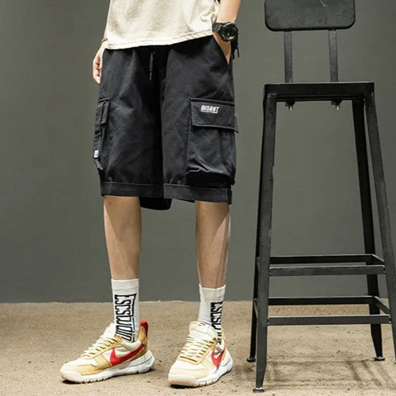 Ethan | Lätta Olivgröna Cargo Shorts med Lös Passform 0