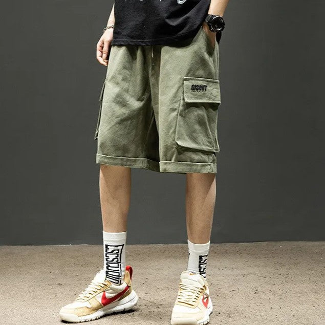 Ethan | Lätta Olivgröna Cargo Shorts med Lös Passform 1