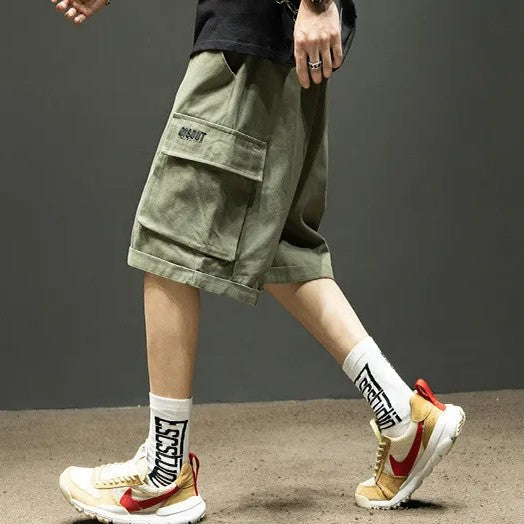 Ethan | Lätta Olivgröna Cargo Shorts med Lös Passform 4