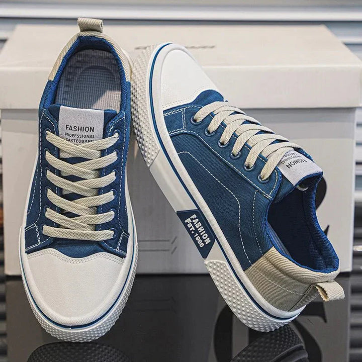 Ethan | Lätta Sportiga Sneakers med Andningsbar Canvas och Gummisula 0