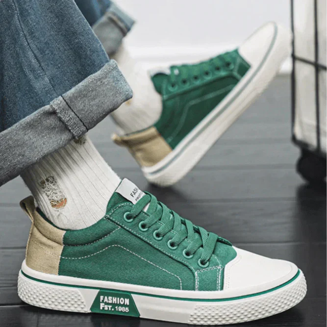 Ethan | Lätta Sportiga Sneakers med Andningsbar Canvas och Gummisula 4