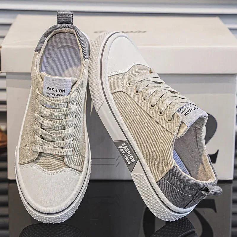 Ethan | Lätta Sportiga Sneakers med Andningsbar Canvas och Gummisula 6